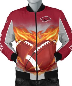 NCAA Arkansas Razorbacks Playing Game Bomber Jacket