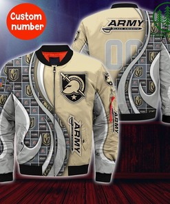 NCAA Army Black Knights Custom Number Gold Bomber Jacket