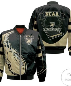NCAA Army Black Knights Fire Football Bomber Jacket