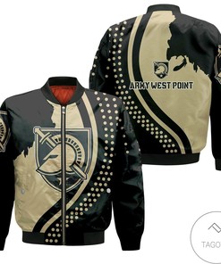 NCAA Army Black Knights USA Map Bomber Jacket