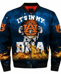 NCAA Auburn Tigers Baby Groot Blue Bomber Jacket