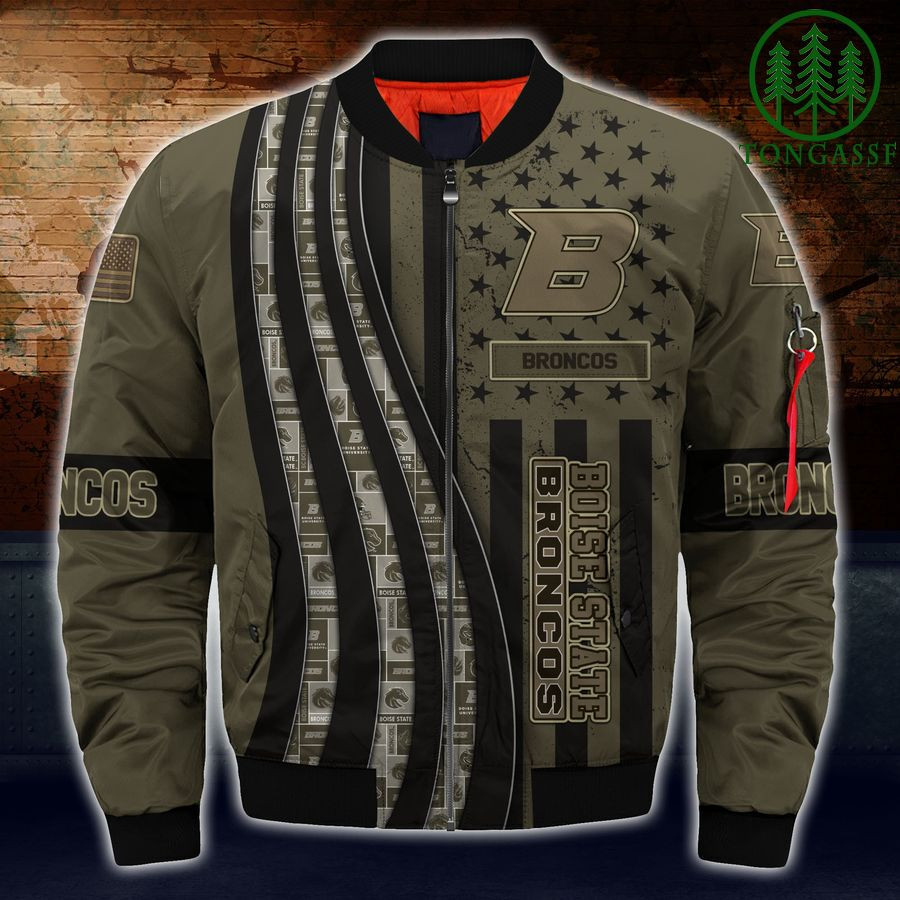 NCAA Boise State Broncos Camo For Fan Bomber Jacket