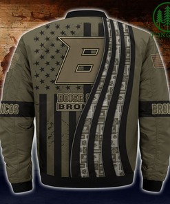 NCAA Boise State Broncos Camo For Fan Bomber Jacket