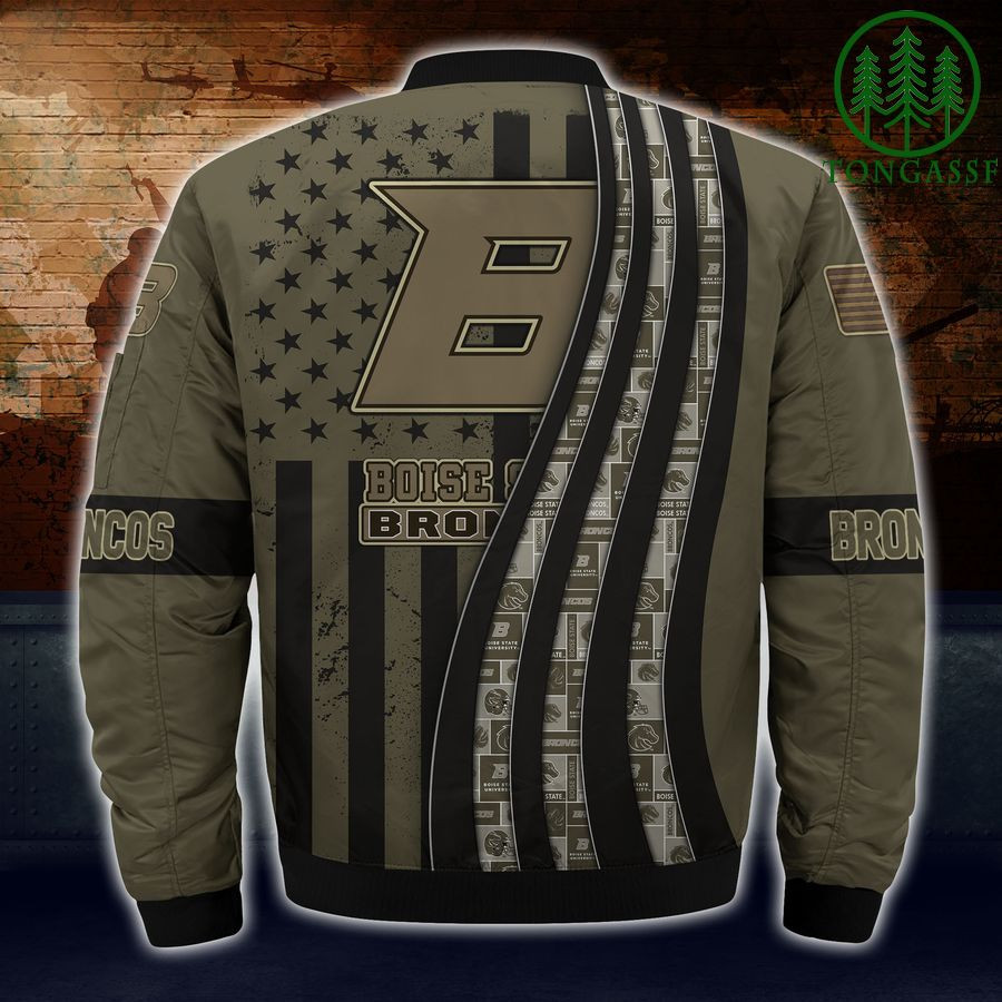 NCAA Boise State Broncos Camo For Fan Bomber Jacket