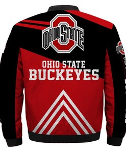 NCAA Bomber Jacket Men Ohio State Buckeyes Jacket Sale