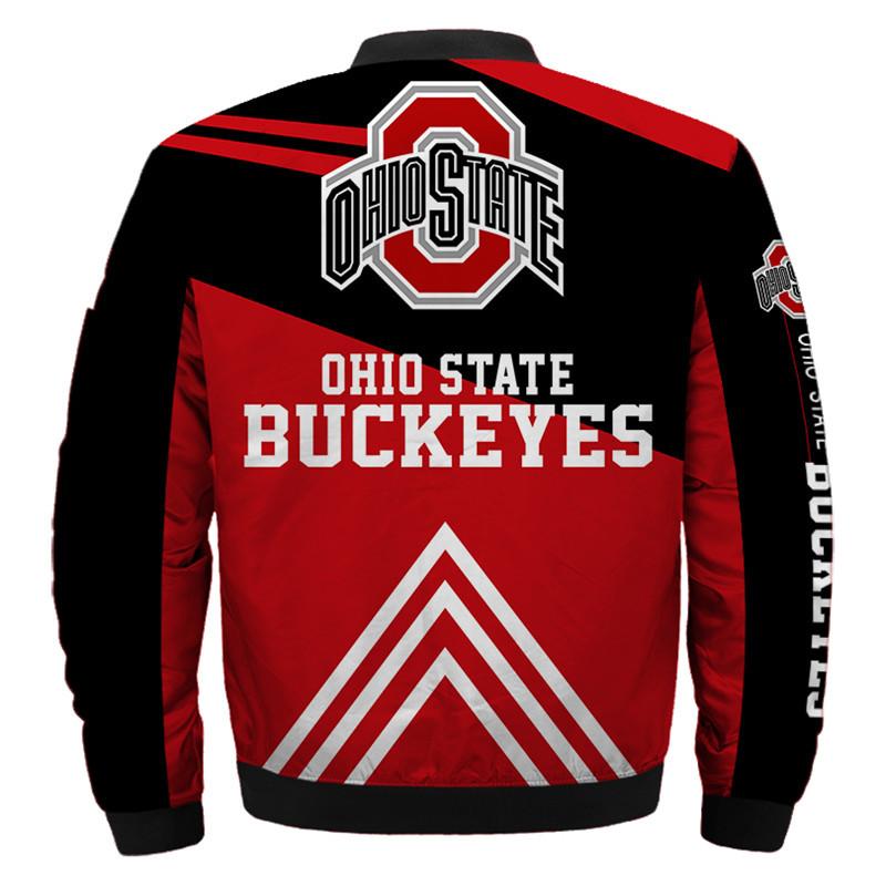 NCAA Bomber Jacket Men Ohio State Buckeyes Jacket Sale