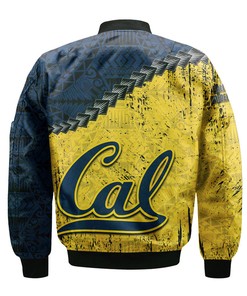 NCAA California Golden Bears Blue Bomber Jacket V5