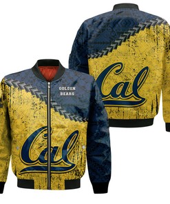 NCAA California Golden Bears Blue Bomber Jacket V5