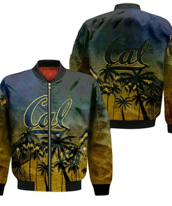 NCAA California Golden Bears Coconut Tree Bomber Jacket V3
