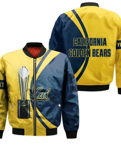 NCAA California Golden Bears Custom Text Champions Bomber Jacket