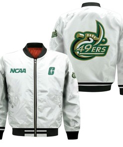 NCAA Charlotte 49ers White Bomber Jacket