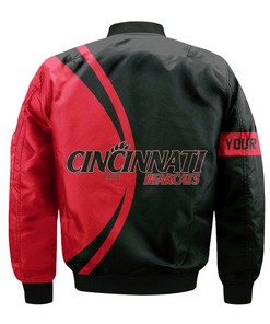 NCAA Cincinnati Bearcats Custom Text Champions Bomber Jacket