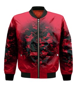 NCAA Cincinnati Bearcats Custom Text Number Red Black Bomber Jacket