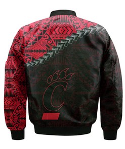 NCAA Cincinnati Bearcats Red Black Bomber Jacket