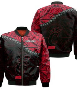NCAA Cincinnati Bearcats Red Black Bomber Jacket