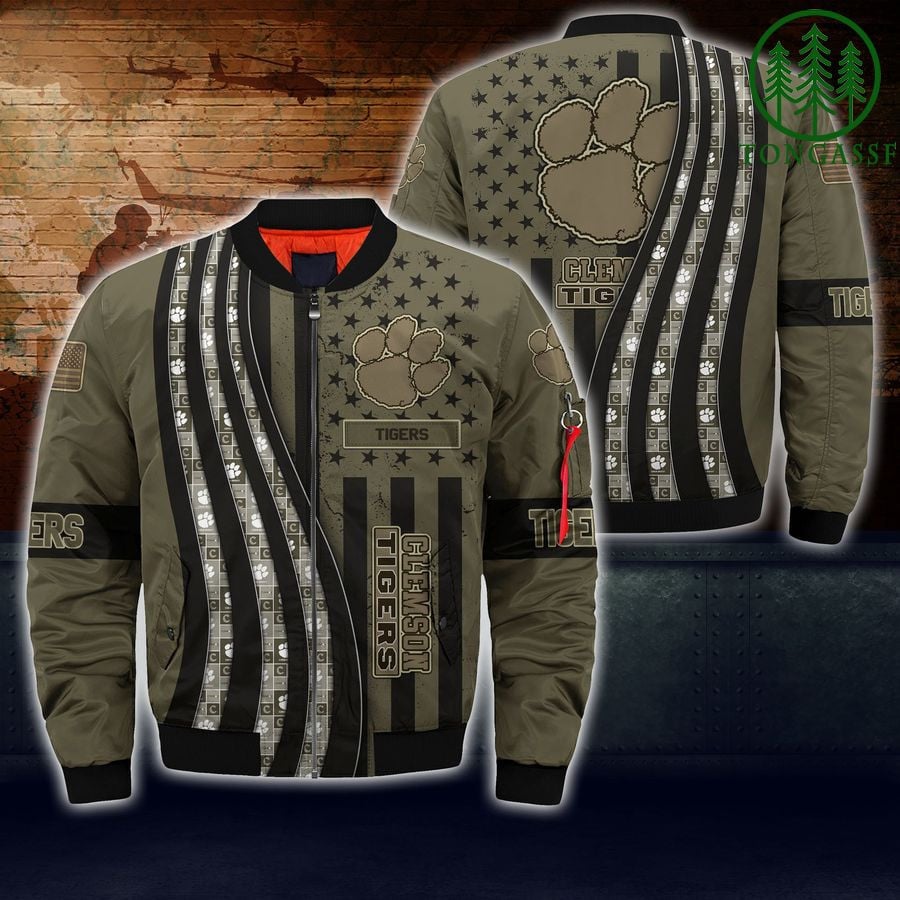 NCAA Clemson Tigers Bomber Jacket V7