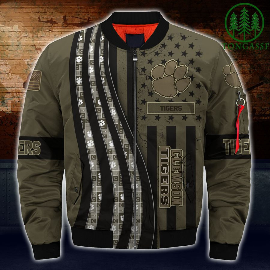 NCAA Clemson Tigers Bomber Jacket V7