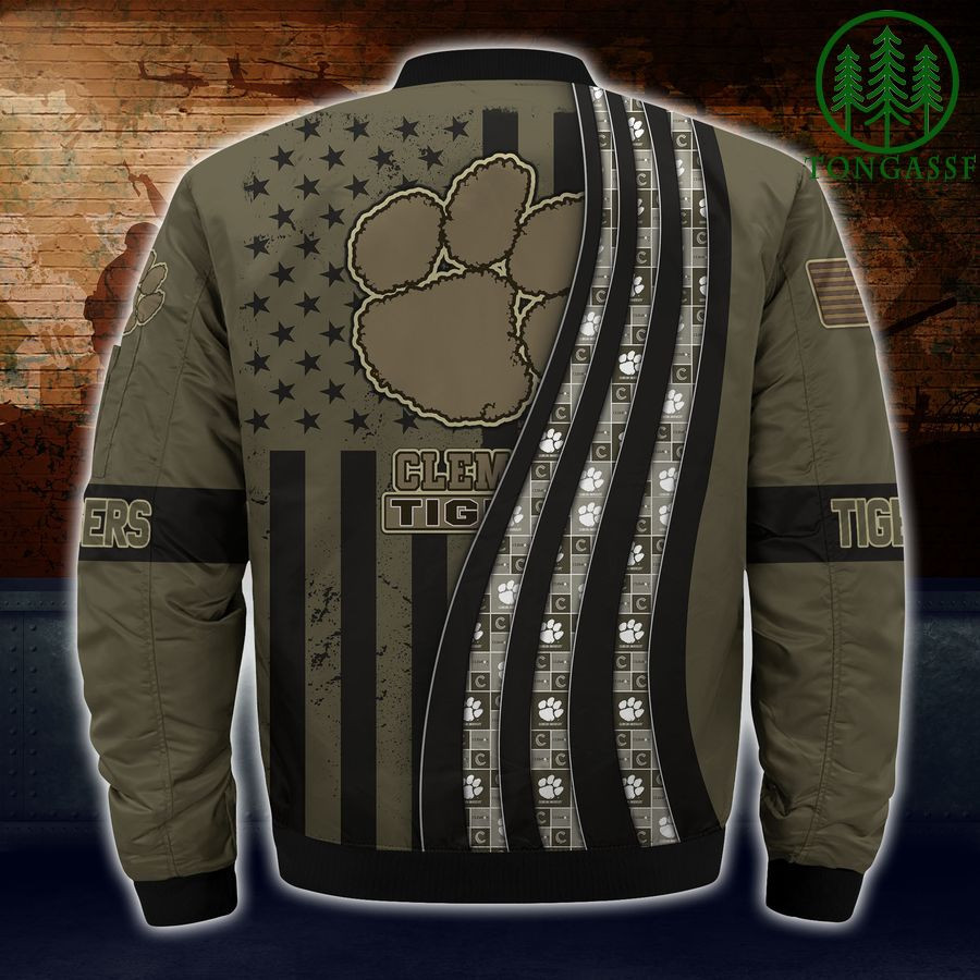 NCAA Clemson Tigers Bomber Jacket V7