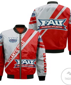 NCAA Florida Atlantic Owls Cross Style Bomber Jacket