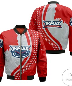 NCAA Florida Atlantic Owls USA Map Bomber Jacket