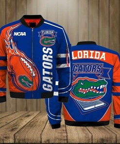 NCAA Florida Gators Blue Black Bomber Jacket V2