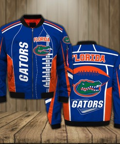 NCAA Florida Gators Blue Black Bomber Jacket V3