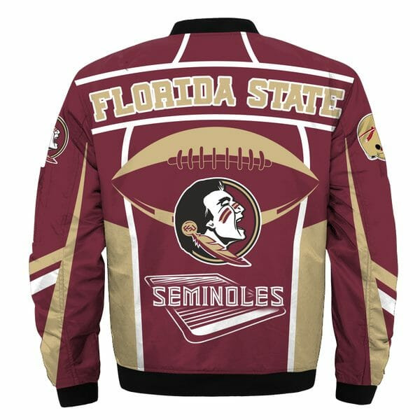 NCAA Florida State Seminoles Garnet Gold Bomber Jacket