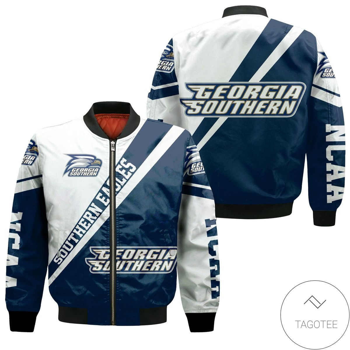 NCAA Georgia Southern Eagles Logo Cross Style Bomber Jacket
