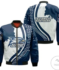 NCAA Georgia Southern Eagles USA Map Bomber Jacket