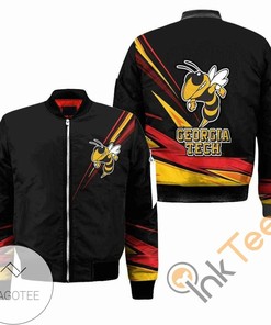 NCAA Georgia Tech Yellow Jackets Black Apparel Bomber Jacket