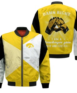 NCAA Iowa Hawkeyes Fan Now And Forever Bomber Jacket