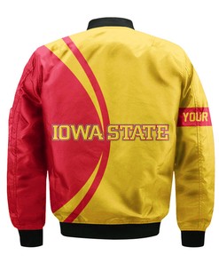 NCAA Iowa State Cyclones Custom Text Champions Bomber Jacket