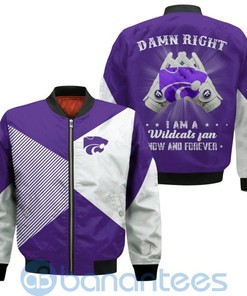 NCAA Kansas State Wildcats Purple Damn Right Bomber Jacket