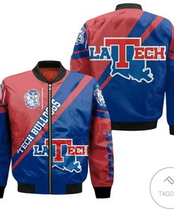 NCAA Louisiana Tech Bulldogs Cross Style Bomber Jacket
