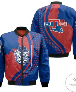 NCAA Louisiana Tech Bulldogs USA Map Bomber Jacket