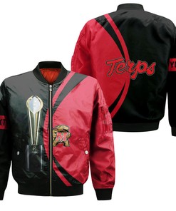 NCAA Maryland Terrapins Custom Text Champions Bomber Jacket