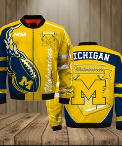 NCAA Michigan Wolverines Bomber Jacket