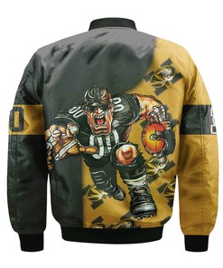 NCAA Missouri Tigers Custom Number Gold Black Bomber Jacket