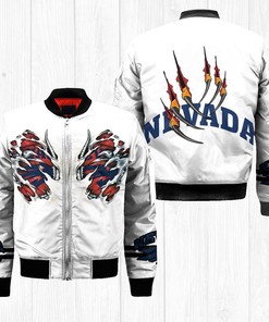 NCAA Nevada Wolf Pack Claws Apparel Bomber Jacket
