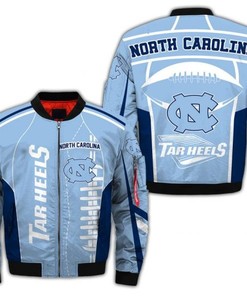 NCAA North Carolina Tar Heels Blue Bomber Jacket