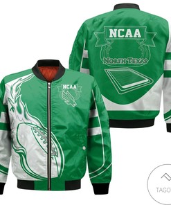NCAA North Texas Mean Green Fire Ball Bomber Jacket