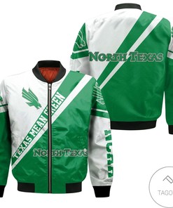 NCAA North Texas Mean Green Logo Bomber Jacket
