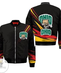NCAA Ohio Bobcats Black Bomber Jacket