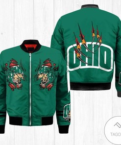 NCAA Ohio Bobcats Claws Bomber Jacket