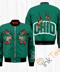 NCAA Ohio Bobcats Claws Bomber Jacket V1