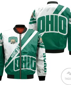 NCAA Ohio Bobcats Cross Style Bomber Jacket