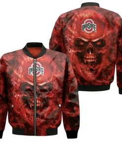 NCAA Ohio State Buckeyes Skull Bomber Jacket