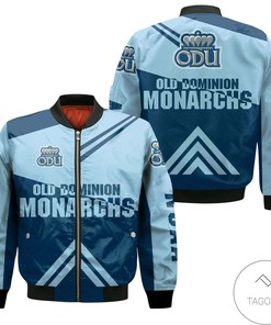 NCAA Old Dominion Monarchs Stripes Cross Shoulders Bomber Jacket