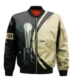 NCAA Purdue Boilermakers Custom Text Champions Bomber Jacket