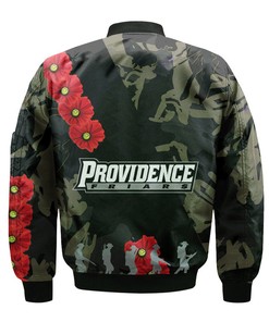 NCAA Purdue Boilermakers Providence Friars Red Flowers Bomber Jacket